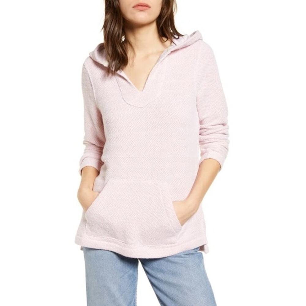 Faherty Baja Poncho Hoodie Seabrook French Terry Pullover Hoodie Women's Size S